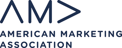 American Marketing Addociation logo: a stylized text 'American Marketing Addociation' along with a alongside a vector graphic