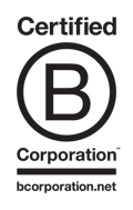 B Corporation logo: a stylized letter 'B' surrounded by a circle